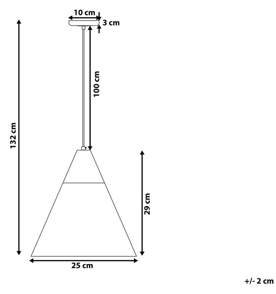 Závěsná lampa ALBANO Kov Bílá