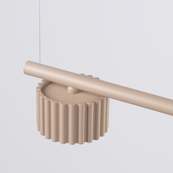 Sollux SL.2702 - Lustr na lanku AURA 4xGX53/10W/230V taupe