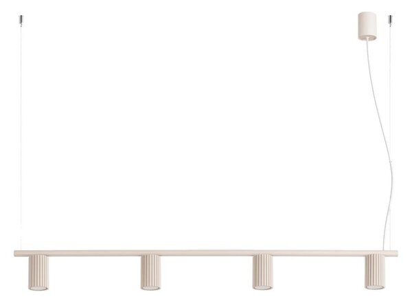 Sollux SL.2713 - Lustr na lanku KARBON 4xGU10/10W/230V krémová