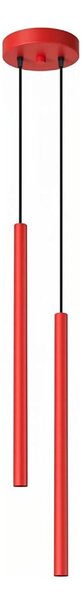 Sollux SL.2142 - Lustr na lanku PASTELO 2xG9/8W/230V červená