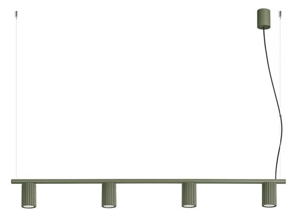 Sollux SL.2714 - Lustr na lanku KARBON 4xGU10/10W/230V zelená