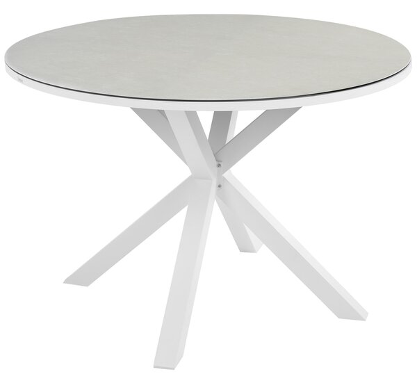 Zahradní jídelní stůl MALETTO 120 cm 120 cm Sklo Taupe