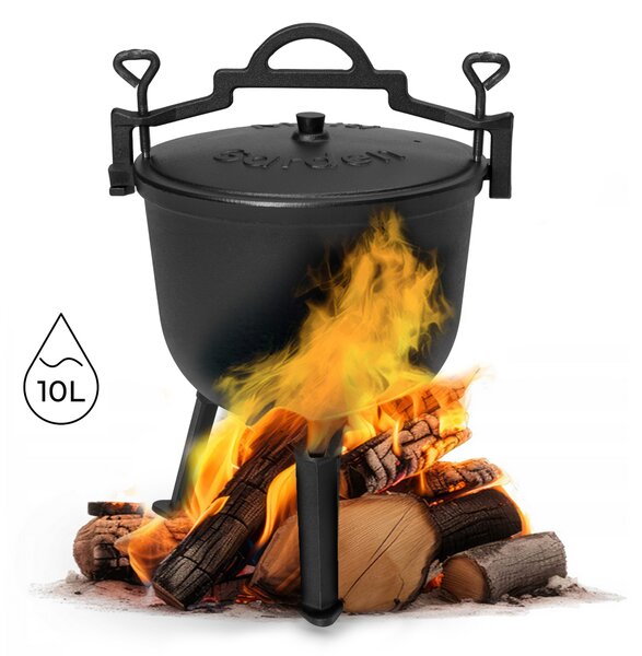MultiGarden Litinový kotlík SUMO 10 l černý
