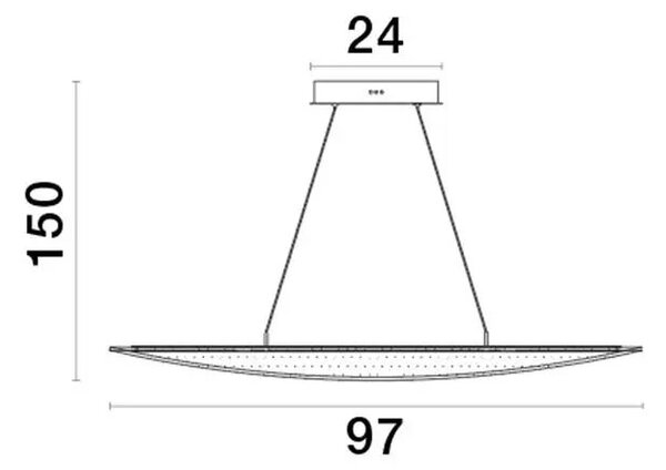 LED lustr Agos 97