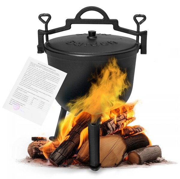 MultiGarden Litinový kotlík SUMO 10 l černý
