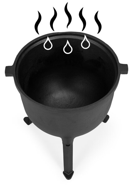MultiGarden Litinový kotlík SUMO 15 l černý