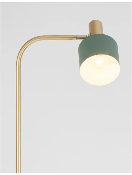 Retro stojací lampa Paz mint – Zelená