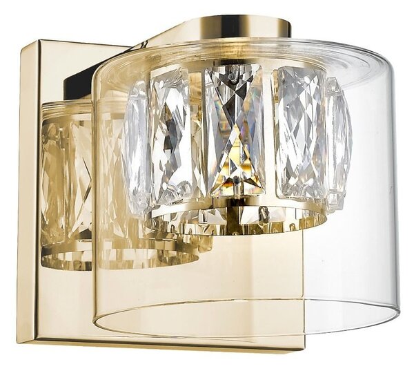 Zuma Line W0389-01A-F7AC LED nástěnné svítidlo GEM | 5W integrovaný LED zdroj