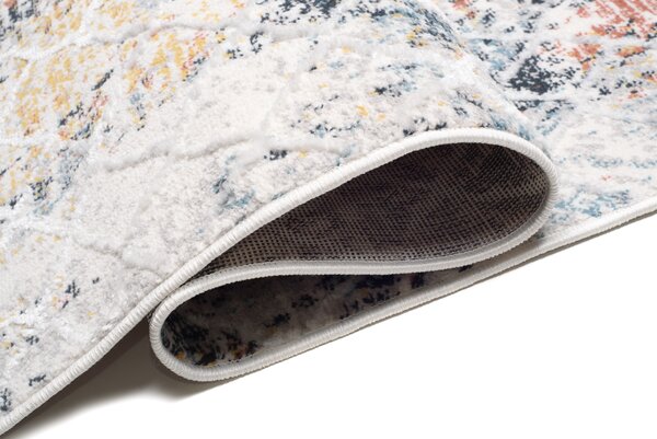 Makro Abra Moderní kusový koberec DAKOTA YE89A abstraktní krémový Rozměr: 58x99 cm