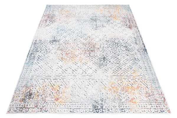 Makro Abra Moderní kusový koberec DAKOTA YE80A abstraktní krémový Rozměr: 77x148 cm