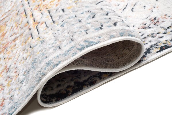 Makro Abra Moderní kusový koberec DAKOTA YE80A abstraktní krémový Rozměr: 77x148 cm