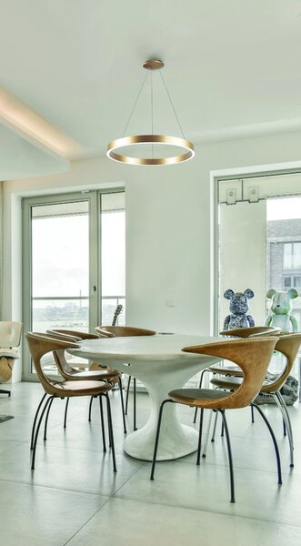 Designový lustr Marco zlaté 60 – Zlatá