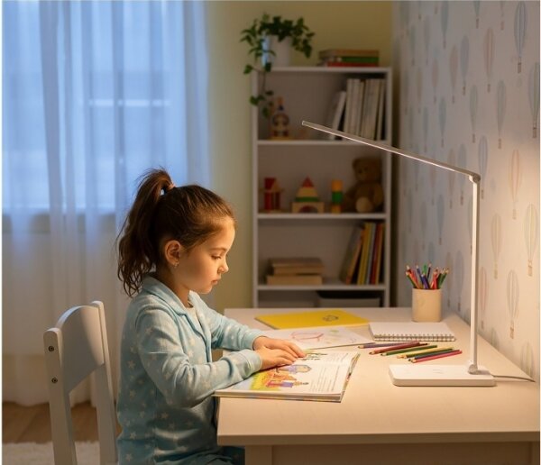 LED Stm. stolní lampa s bez. nab. NOBLITE Q LED/7W/230V 3000/4000/6500K bílá