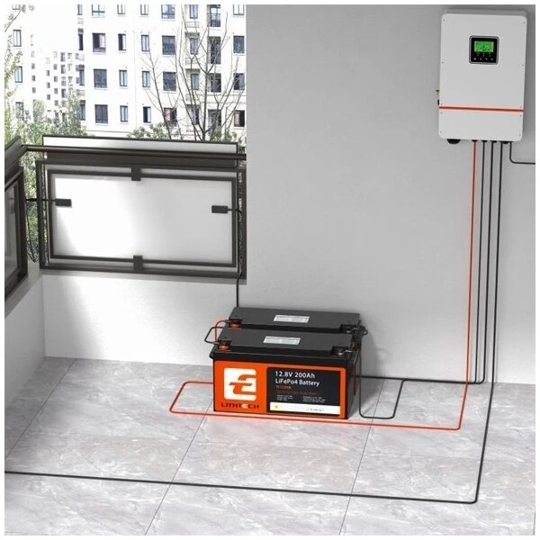Akumulátor LiFePO4 pro solární systémy 12,8V/200Ah IP66