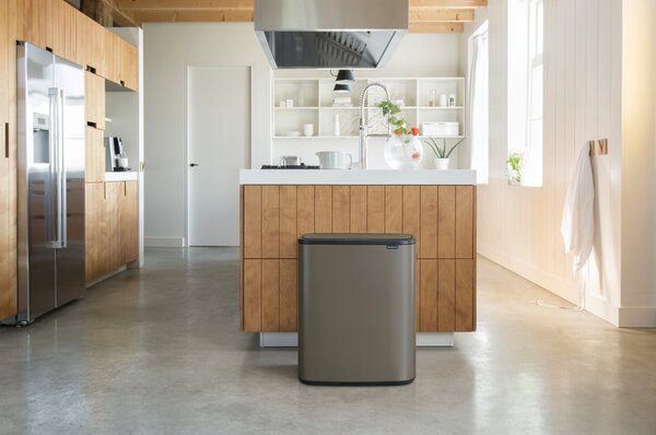 Brabantia odpadkový koš Bo Touch Bin - 2 x30L,platinová