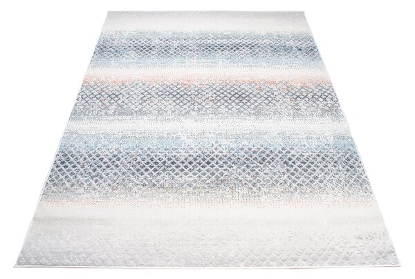 Makro Abra Moderní kusový koberec DAKOTA YF82C Pásy krémový Rozměr: 58x99 cm