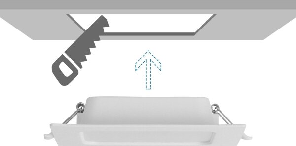 Aigostar - LED Podhledové svítidlo LED/9W/230V 4000K 14,5x14,5 cm bílá