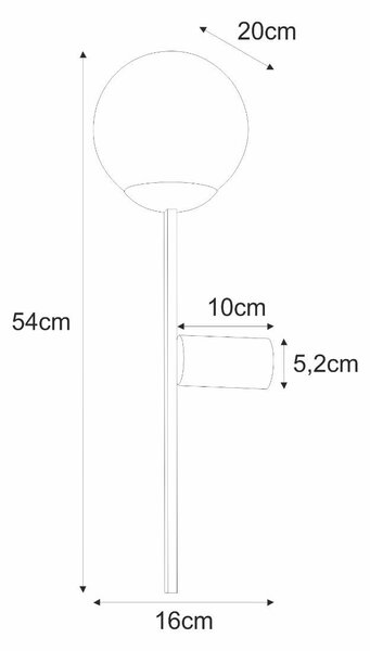 Zuma Line 5001 nástěnné svítidlo ORBIT | 40W E27