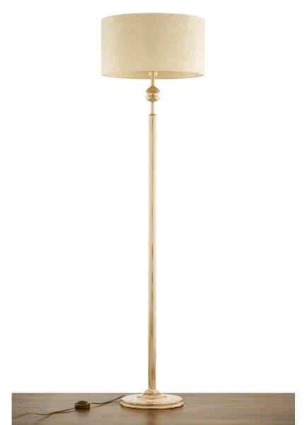 Brilagi - Stojací lampa SAPHIRE 1xE27/15W/230V krémová/zlatá/patina