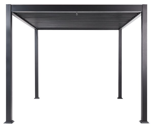 Zahradní pavilon FORNOLI Kov 296 cm 296 cm Černá