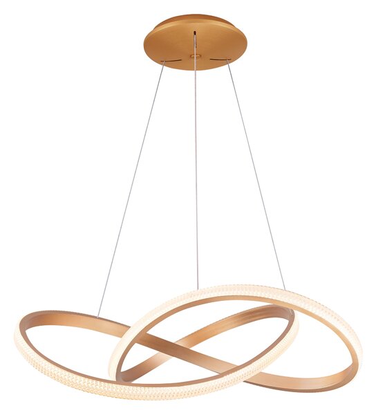 LED stmívatelný lustr Infinity 80 Cct zlatá s dálkovým ovládáním