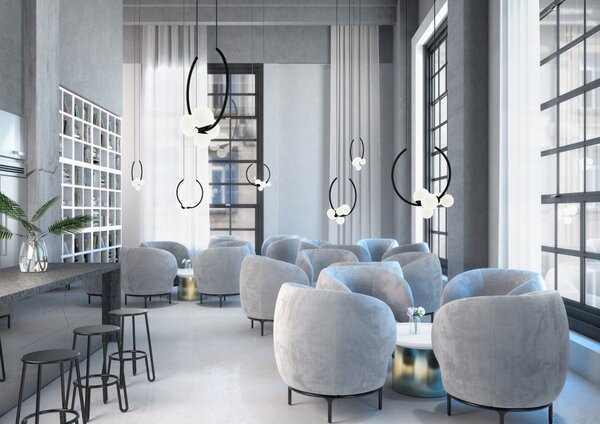 Lucis Závěsné LED svítidlo OHM 22,1W, v. 64 cm Barva: Bílá, Teplota světla: 3000K - teplá bílá, Stmívání, řízení: ON/OFF (bez stmívání)