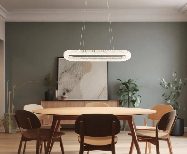 Globo 67387-40 - LED Stmívatelný lustr na lanku LAUREL 40W/230V čirá+DO