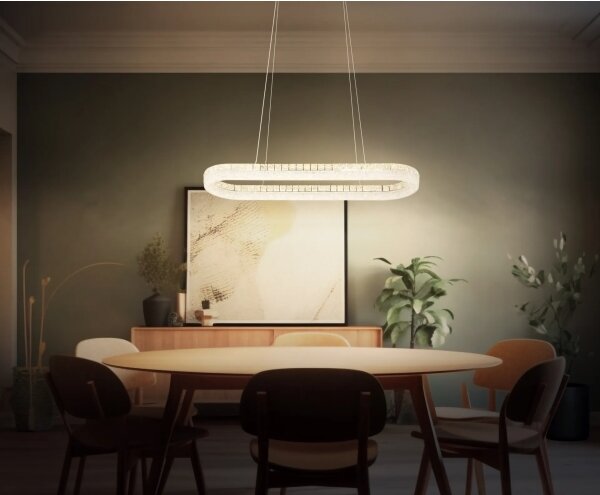 Globo 67387-40 - LED Stmívatelný lustr na lanku LAUREL 40W/230V čirá+DO