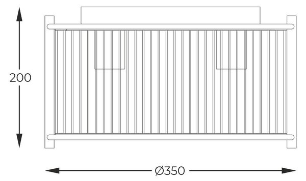 Zuma Line 2200131M přisazené stropní svítidlo MARMO | 40W E27
