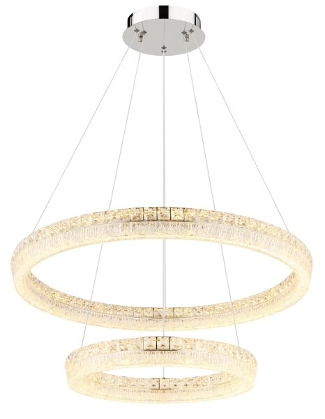 Globo 67387-72 - LED Stmívatelný lustr na lanku LAUREL 72W/230V čirá+DO