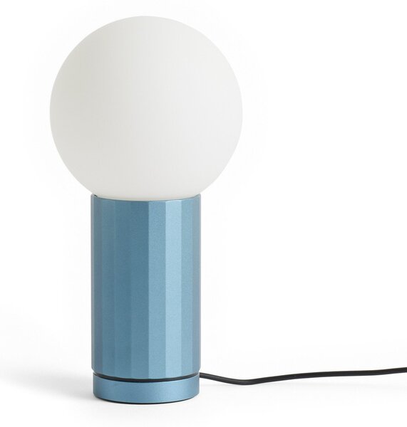 Stolní lampa HAY, TURN ON, stmívatelné, Modrá, Obývací pokoj, Sklo, Moderní