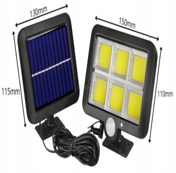 Izoxis 10719 Solární venkovní 120 LED osvětlení, pohybový senzor