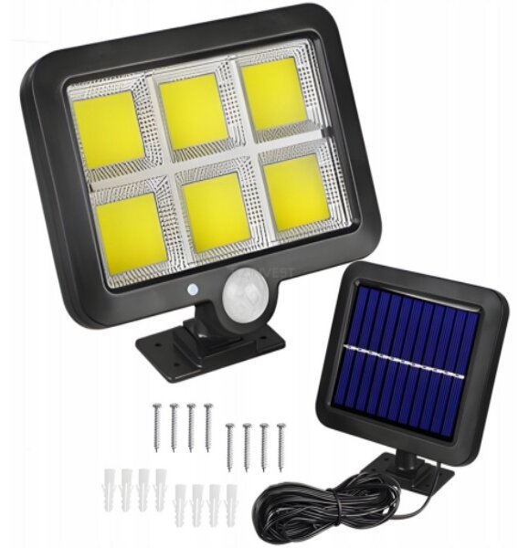 Izoxis 10719 Solární venkovní 120 LED osvětlení, pohybový senzor