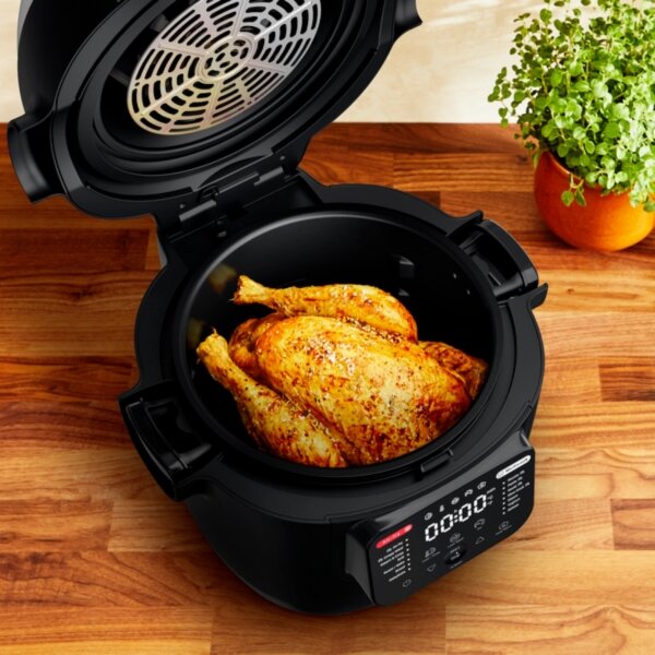 Tefal - Multifunkční hrnec a hork. fritéza 2v1 MULTICOOK ACTIFRY 1334W/230V 6 l