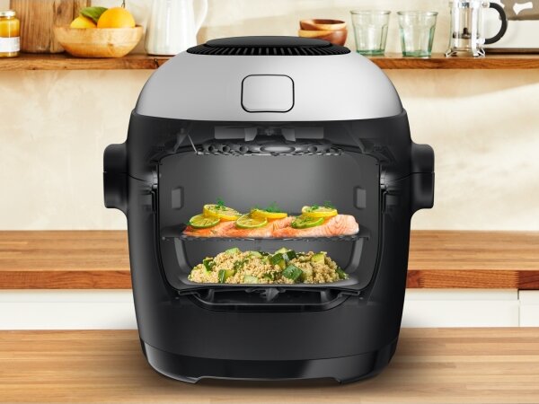 Tefal - Multifunkční hrnec a hork. fritéza 2v1 MULTICOOK ACTIFRY 1334W/230V 6 l