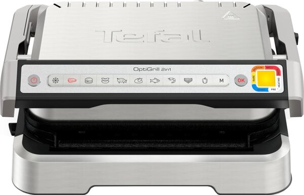 Tefal - Kontaktní gril OPTIGRILL 2v1 2100W/230V nerez