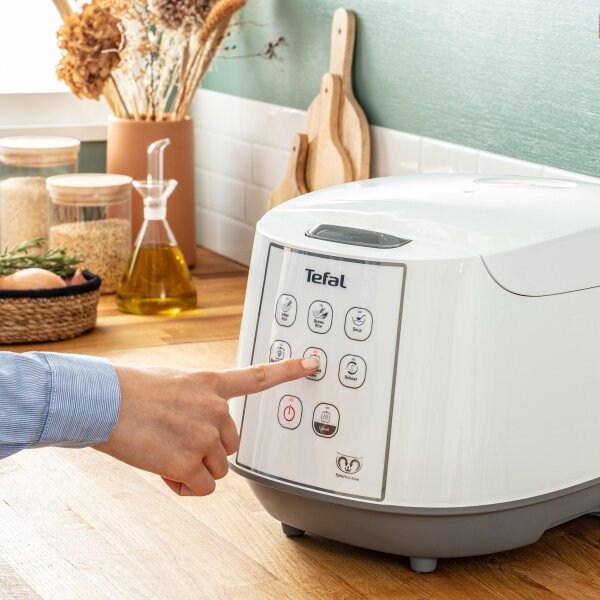 Tefal - Rýžovar 8v1 EASY COOK 750W/230V 5 l bílá