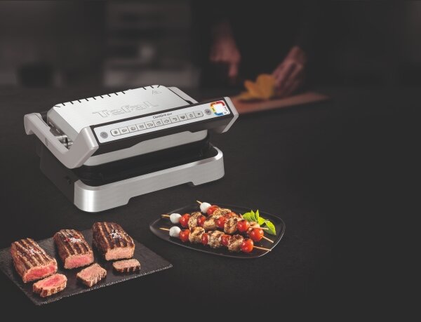 Tefal - Kontaktní gril OPTIGRILL 2v1 2100W/230V nerez