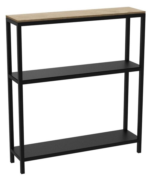 Koupelnový regál 67x60 cm černá