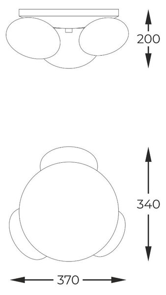 Zuma Line 1191 přisazené stropní svítidlo OMI | 5W G9