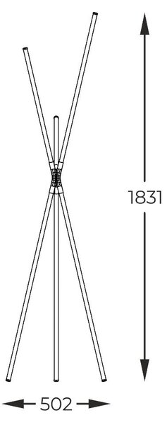 Zuma Line 1005 LED stojací lampa LAUTARO | 24W integrovaný LED zdroj | 3000K
