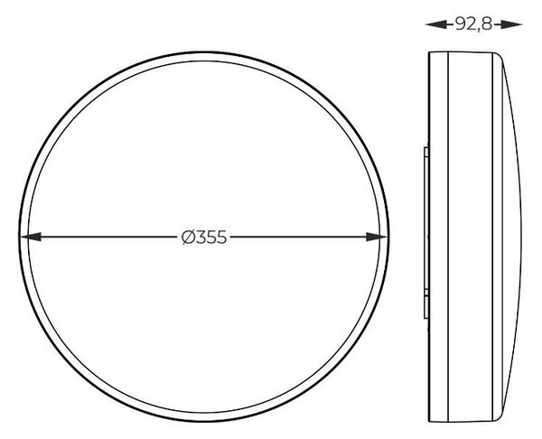 Zuma Line 1004 LED přisazené stropní svítidlo NOLAN | 17W integrovaný LED zdroj | 2700K
