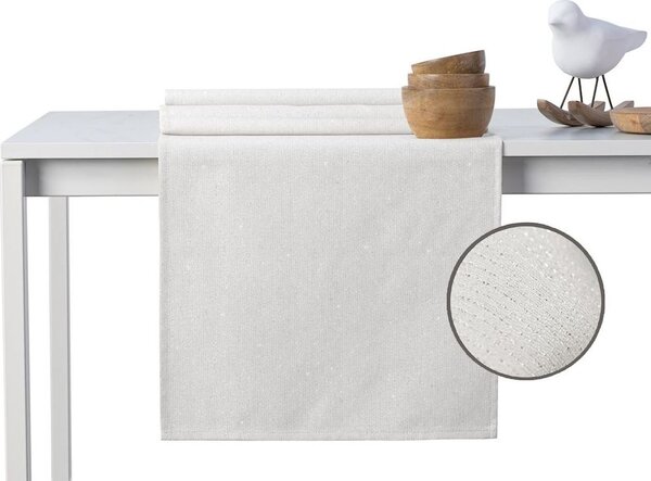 Běhoun na stůl DecoKing Sparkle krémový, velikost 40x120