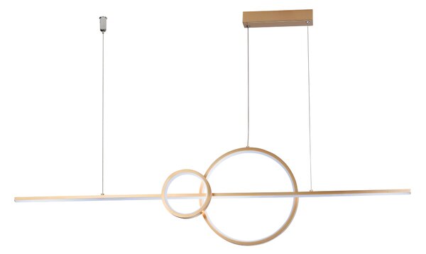 Designový lustr Sara zlatá