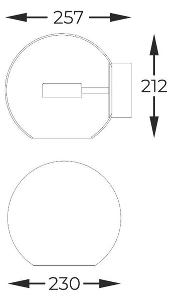 Zuma Line W0428-01D-L4AC LED nástěnné svítidlo ENCELADUS | 5W integrovaný LED zdroj | 3000K