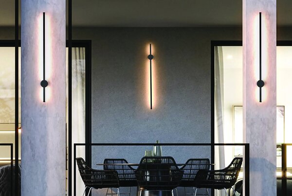Venkovní lampa Guido 3000K černé – 1 x 12 W