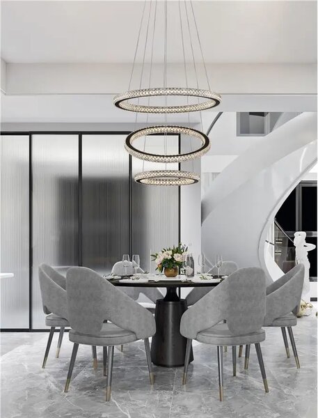LED lustr Ginevra 51 černé