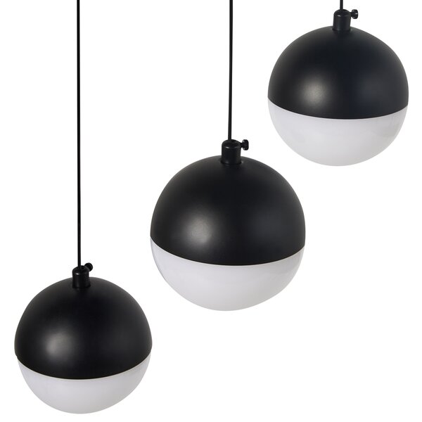 LED závěsná lampa ANKOBRA Kov Černá