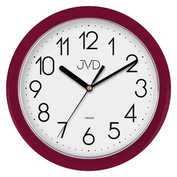 JVD Nástěnné fialové hodiny JVD HP612.10