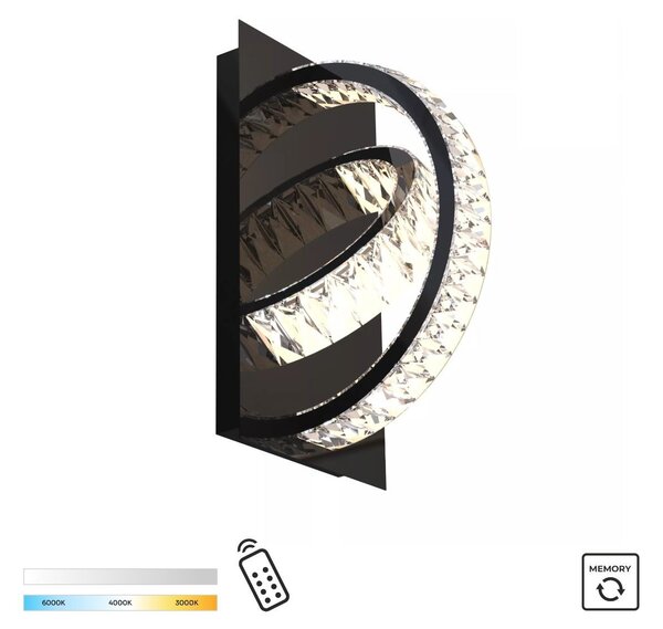 Zuma Line MX3274-2-3BCT LED nástěnné svítidlo TULA | 18W integrovaný LED zdroj | 2700-6000K